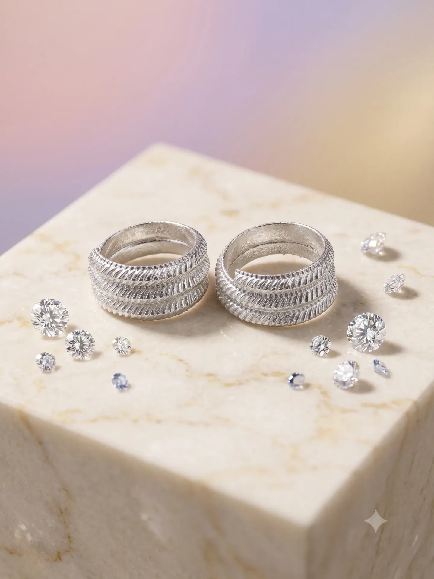 Sterling Silver Spiral Rope Textured Adjustable Toe Ring (Bichiya) Pair 3321/1a toe 10.23