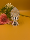 Hallmarked Pure Silver Traditional Gajalakshmi Embossed Diya (Single Piece) 23.17